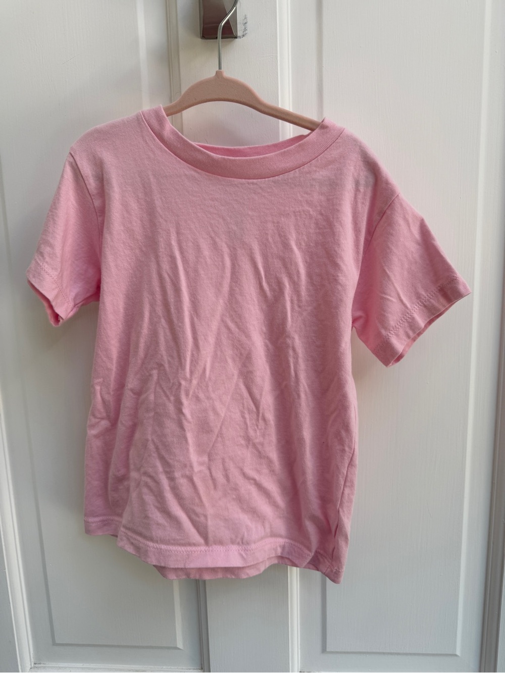 Bella Canvas Kids 4T Girls Light Pink Short Sleeve Tee Shirt Blouse Top